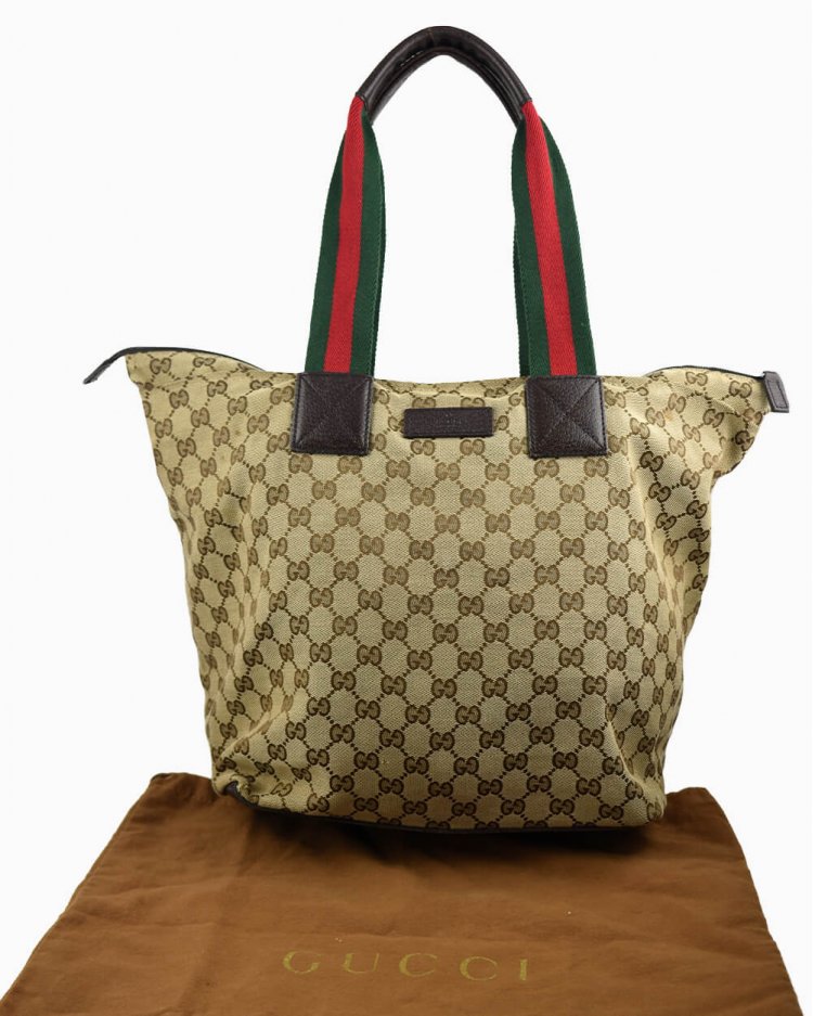 Bolsa Gucci original Shelly Line Jacquard monograma feminina
